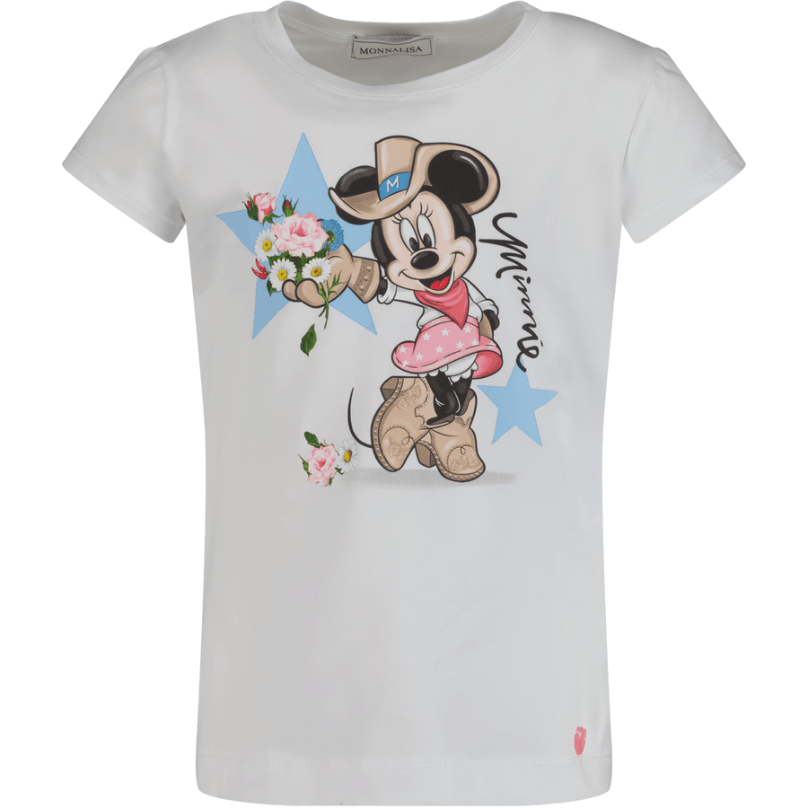 MonnaLisa Kinder Meisjes T-Shirt Wit 2Y