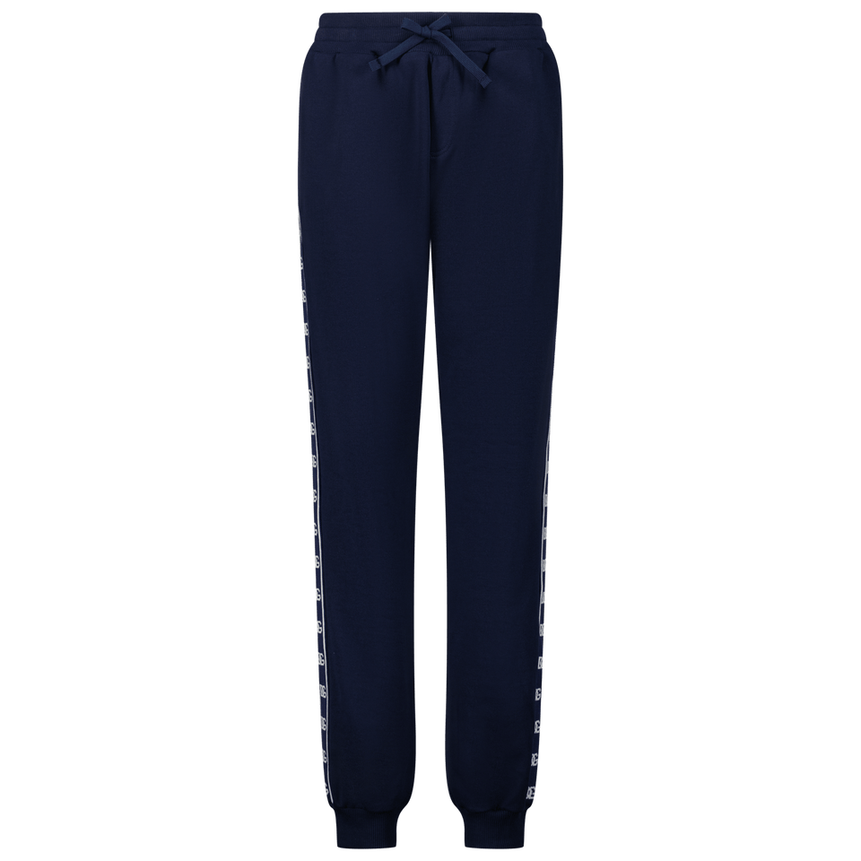 Dolce & Gabbana Kinder Jongens Broek Blauw 2Y