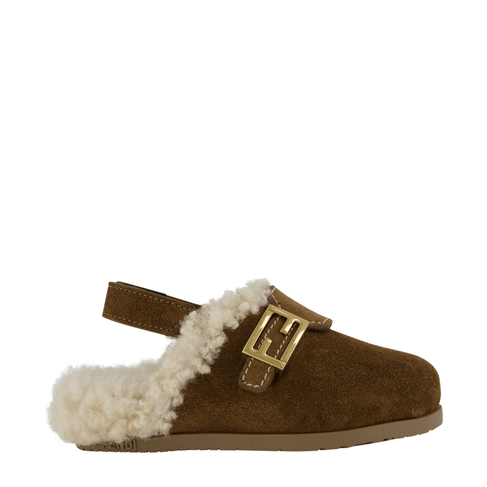 Fendi Kinder Meisjes Sandalen Bruin 20