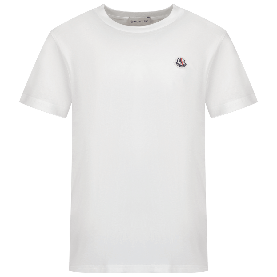 Moncler Kinder Unisex T-Shirt Wit