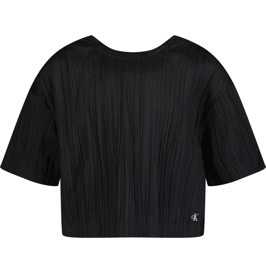 Calvin Klein Kinder Meisjes T-Shirt Zwart 4Y