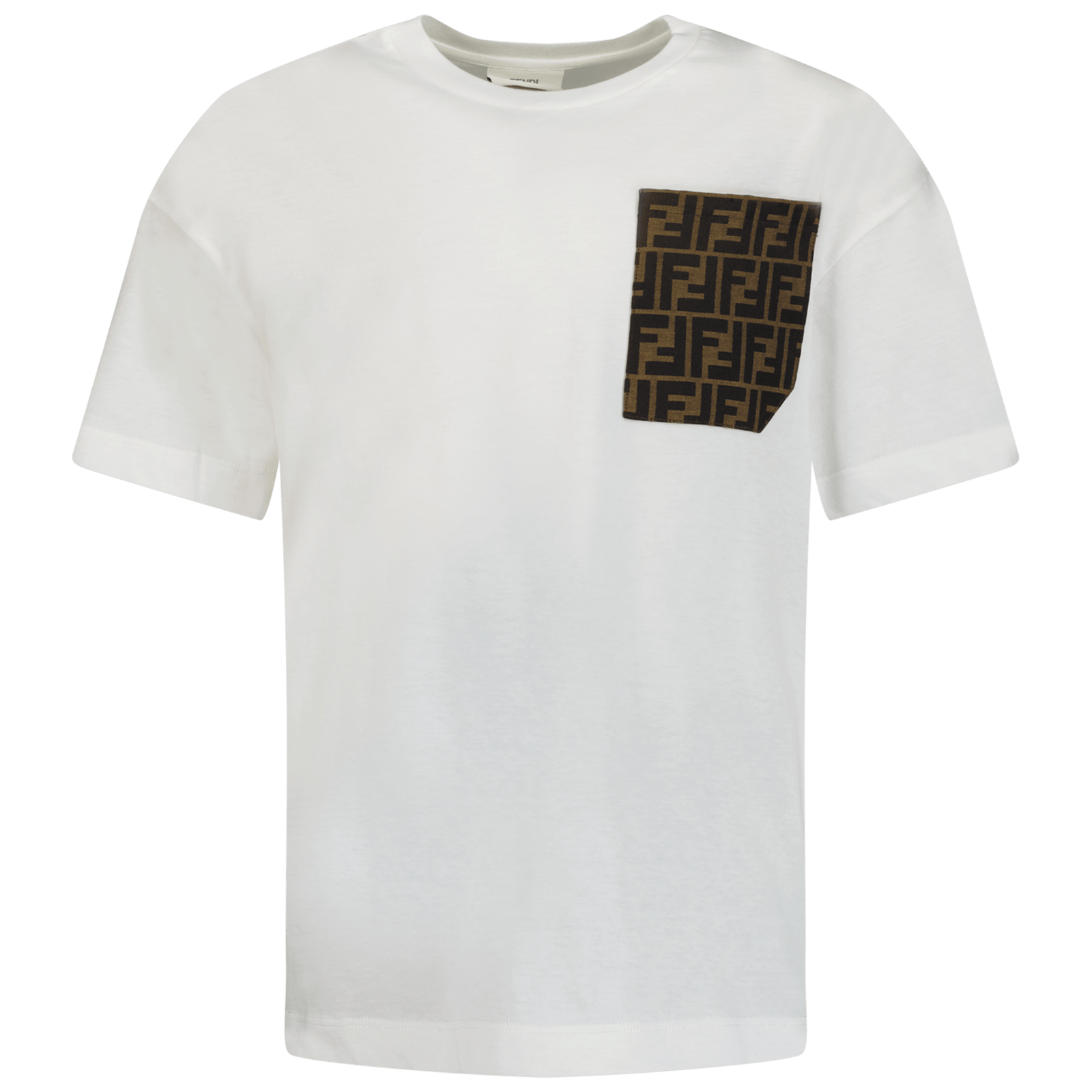 Fendi Kinder Unisex T-Shirt Wit 3Y