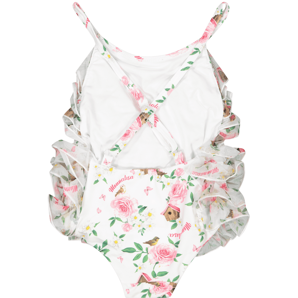 MonnaLisa Baby Meisjes Zwemkleding Wit