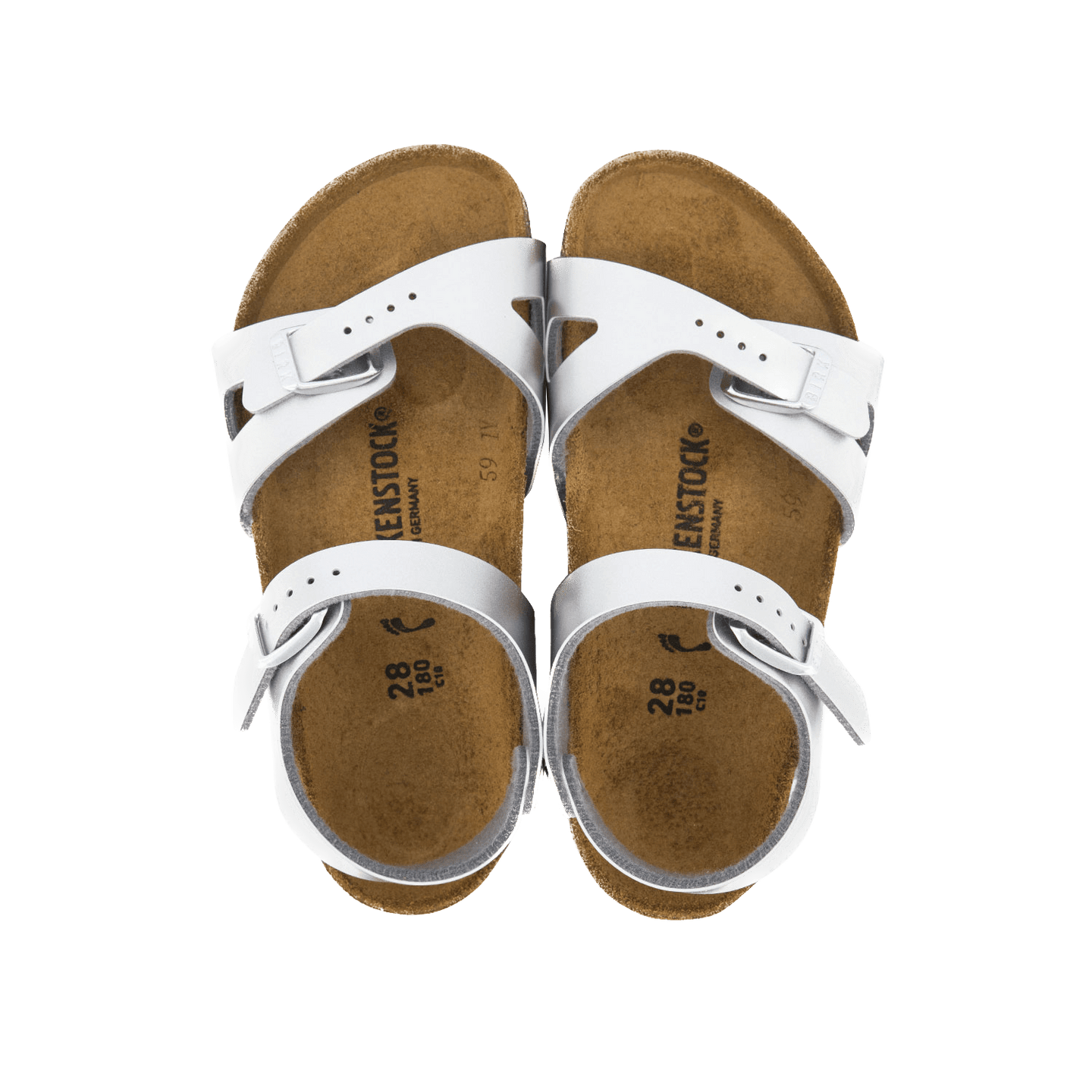 Birkenstock Kinder Meisjes Sandalen Zilver 24