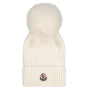 Moncler Kinder Meisjes Muts Wit