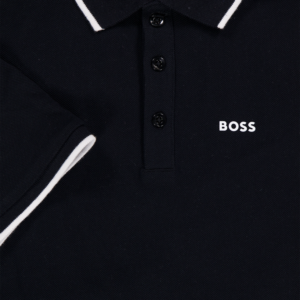Boss Kinder Jongens Polo In Zwart