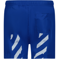 Off-White Kinder Jongens Zwemkleding Cobalt Blauw