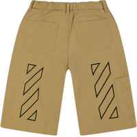 Off-White Kinder Jongens Shorts Beige