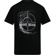 Stone Island Kinder Jongens T-Shirt Zwart