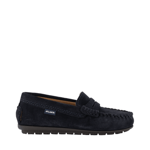 Atlanta Mocassin Kinder Unisex Schoenen Navy