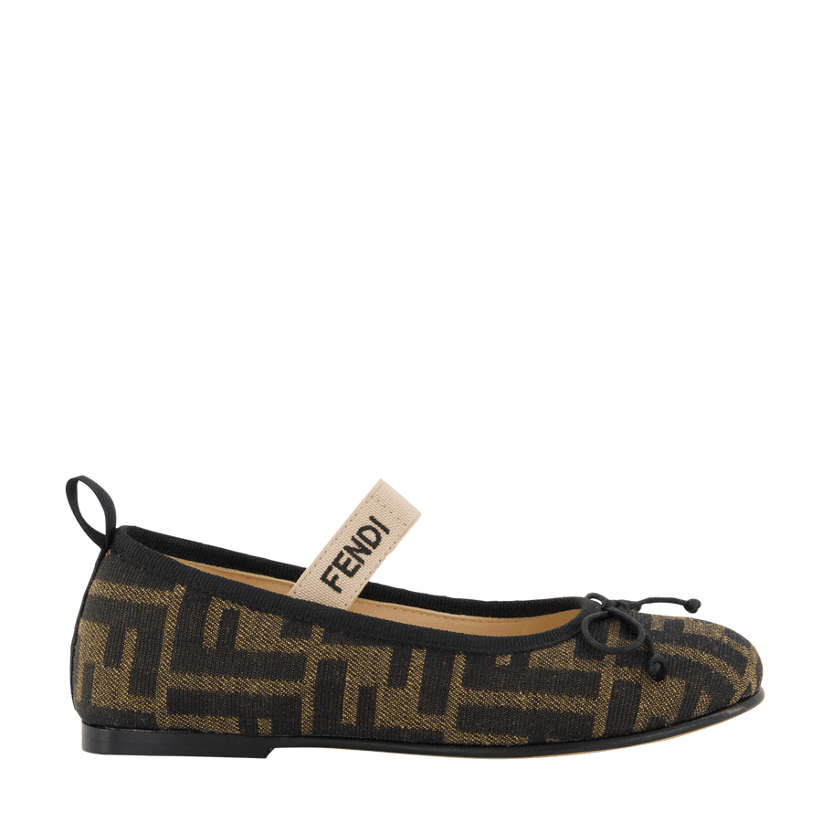Fendi Kinder Meisjes Schoenen Bruin