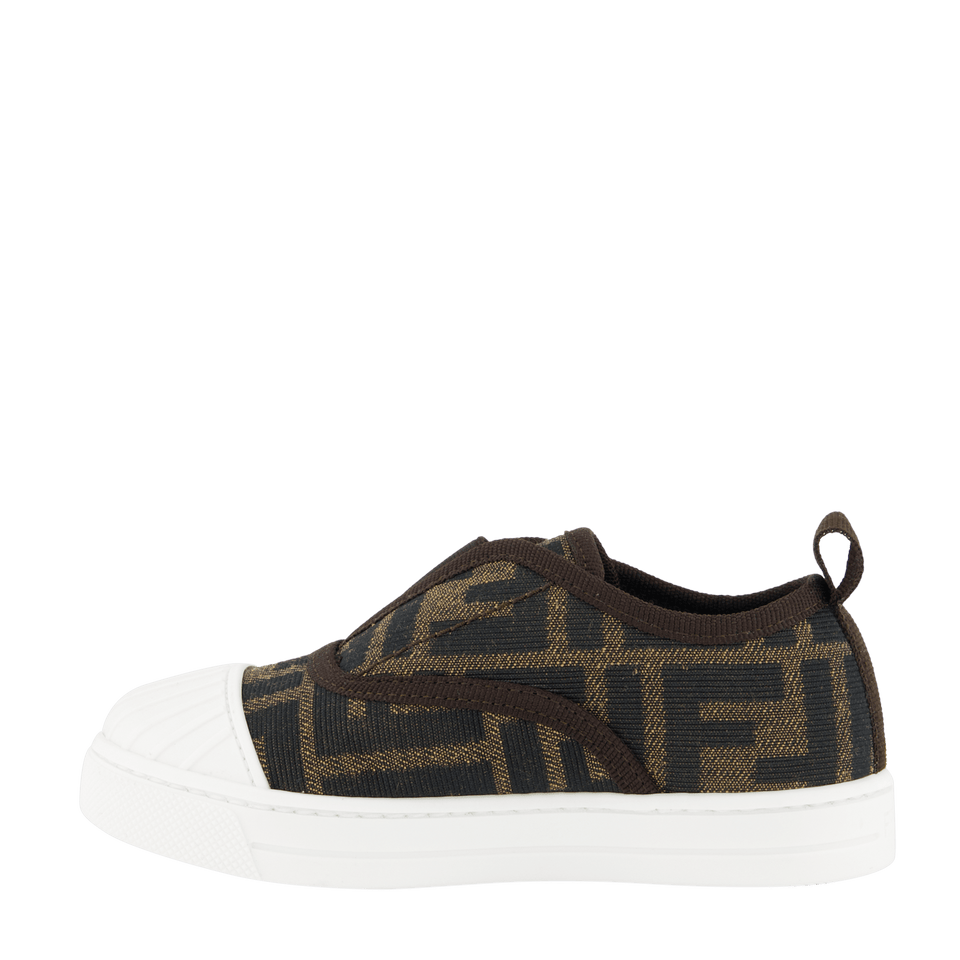 Fendi Kinder Unisex Sneakers Bruin