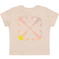 Off-White Baby Meisjes T-Shirt Roze