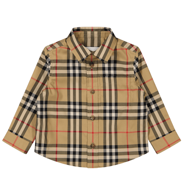 Burberry Baby Jongens Blouse Beige