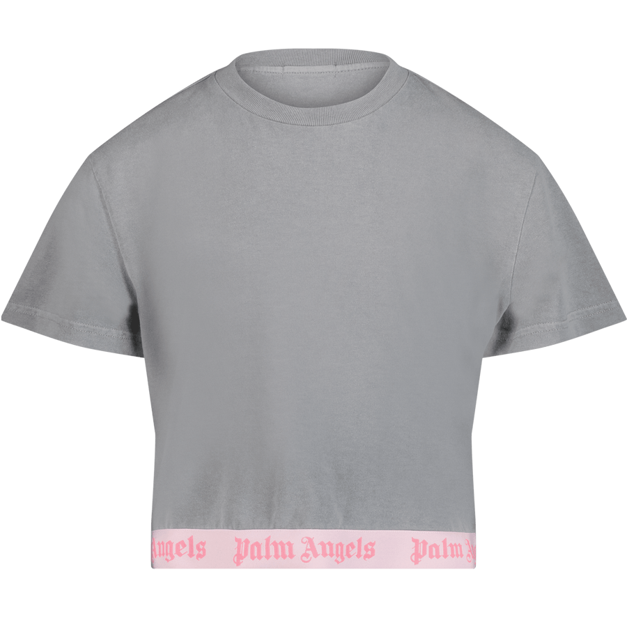Palm Angels Kinder Meisjes T-Shirt Donker Grijs