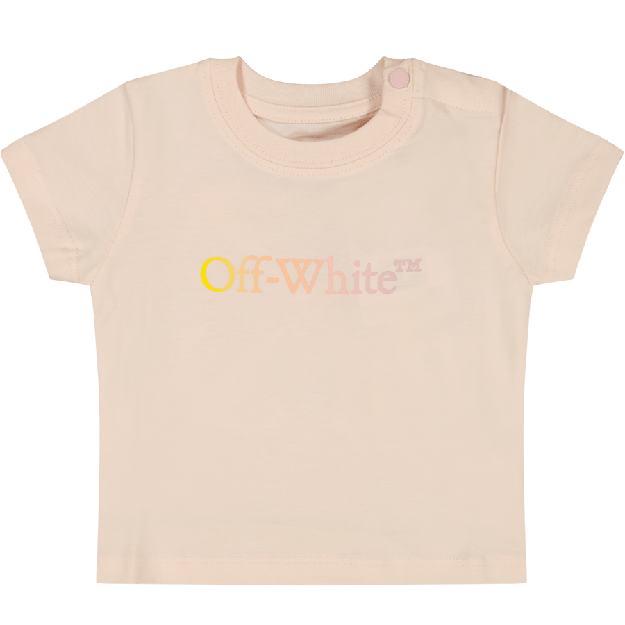 Off-White Baby Girls T-Shirt Pink
