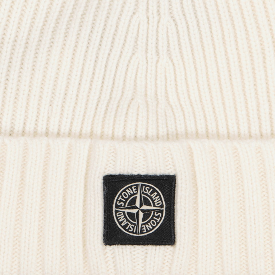 Stone Island Kinder Jongens Muts Off White