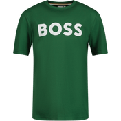 Boss Kinder Jongens T-Shirt Donker Groen
