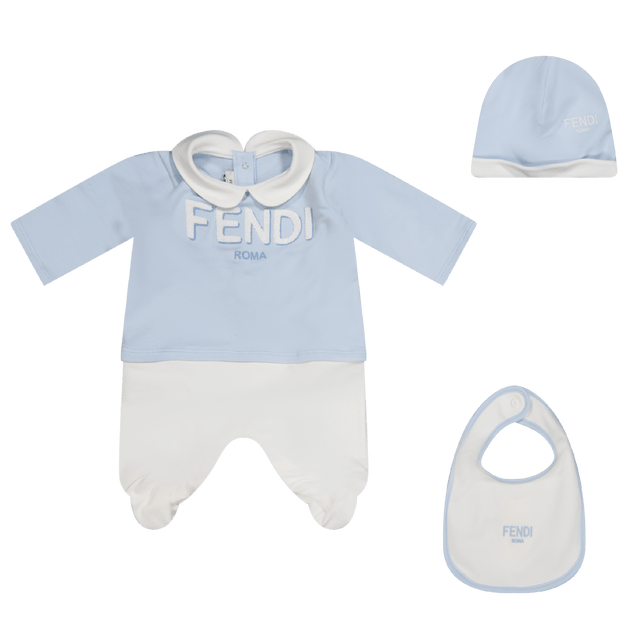 Fendi Unisex Boxpakje Licht Blauw 1mnd