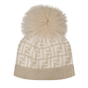 Fendi Baby Unisex Muts Licht Beige