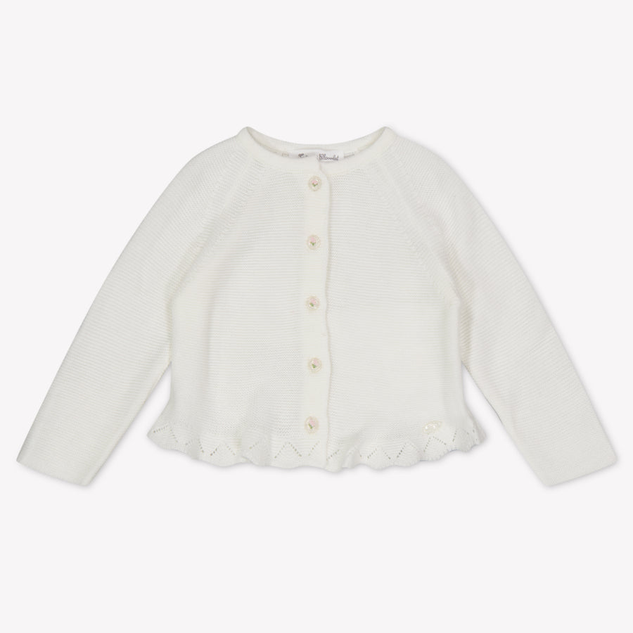 Tartine et Chocolat Baby Meisjes Vest In Off White