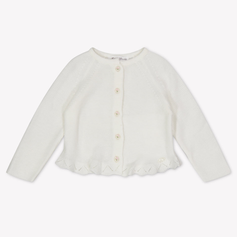 Tartine Et Chocolat Baby Meisjes Vest In Off White