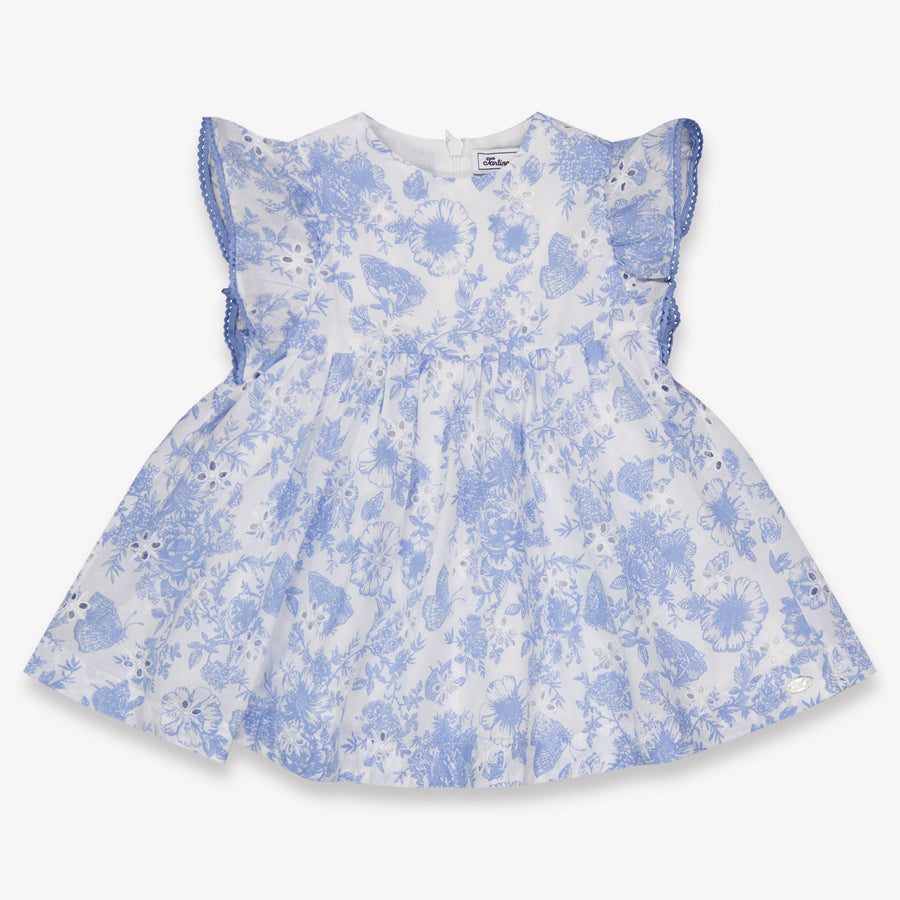 Tartine et Chocolat Baby Meisjes Jurk In Licht Blauw