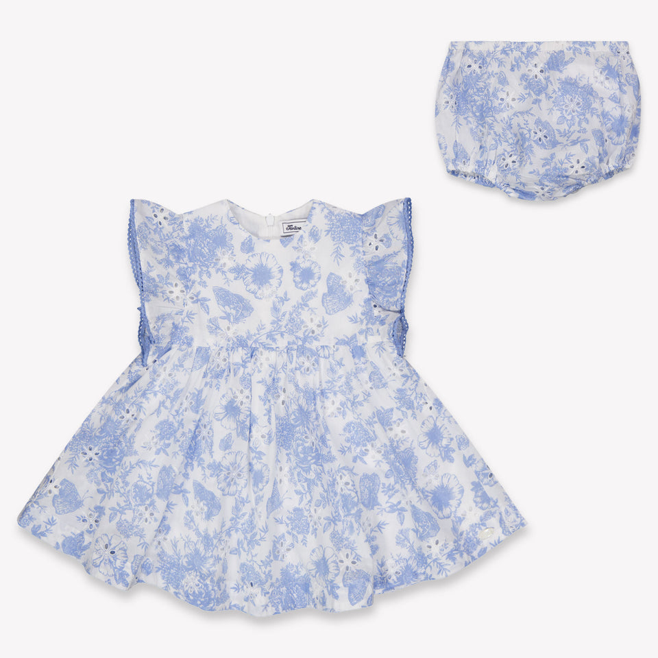 Tartine et Chocolat Baby Meisjes Jurk In Licht Blauw