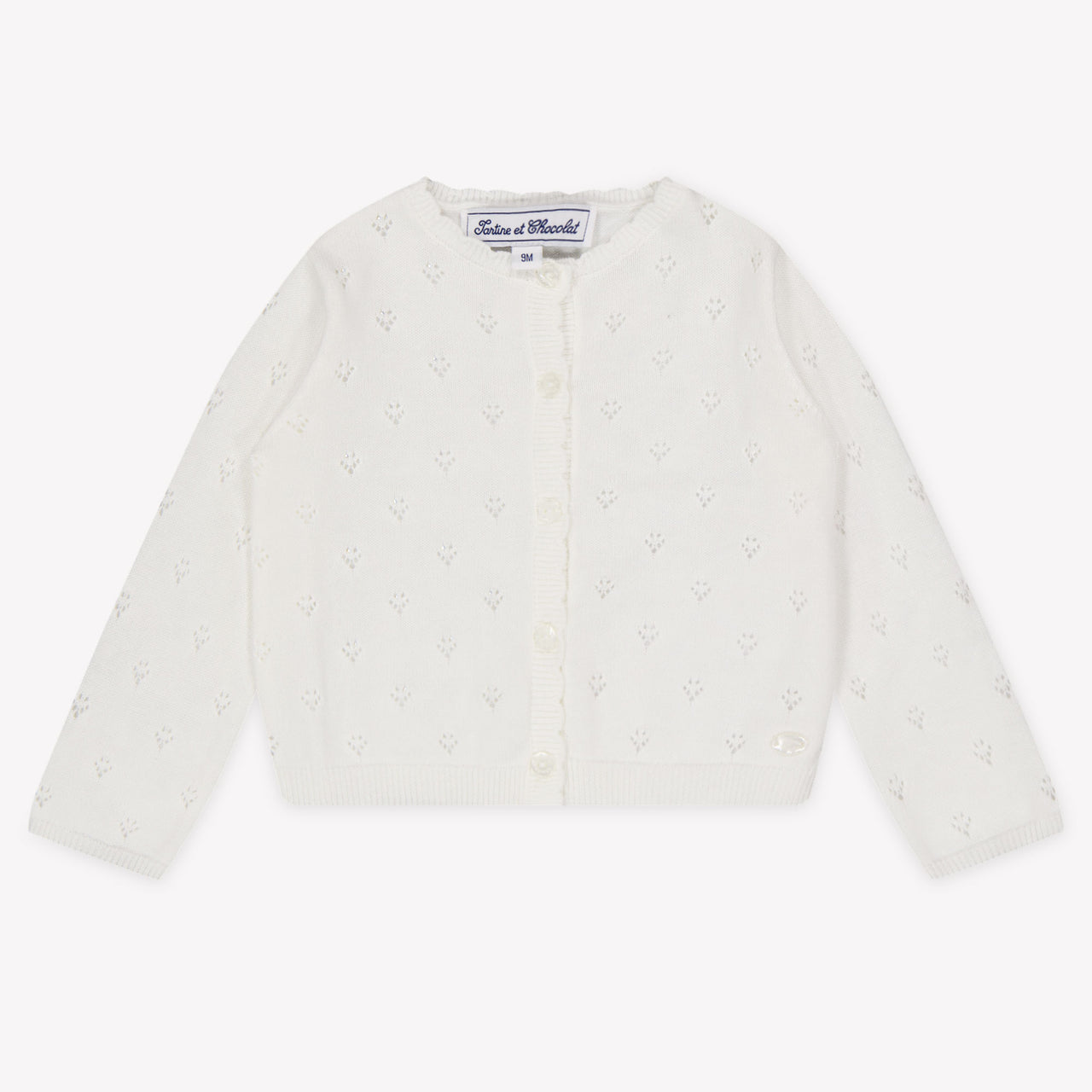Tartine et Chocolat Baby Meisjes Vest In Wit