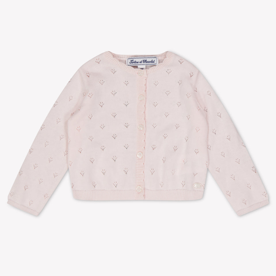 Tartine Et Chocolat Baby Meisjes Vest In Licht Roze