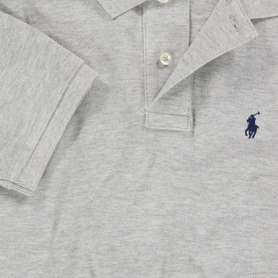 Ralph Lauren Kinder Jongens Polo In Licht Grijs