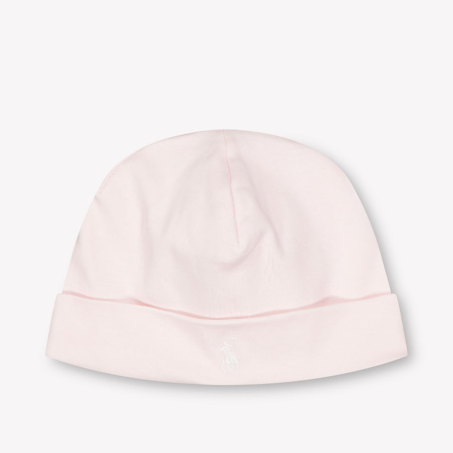 Ralph Lauren Baby Unisex Muts In Licht Roze