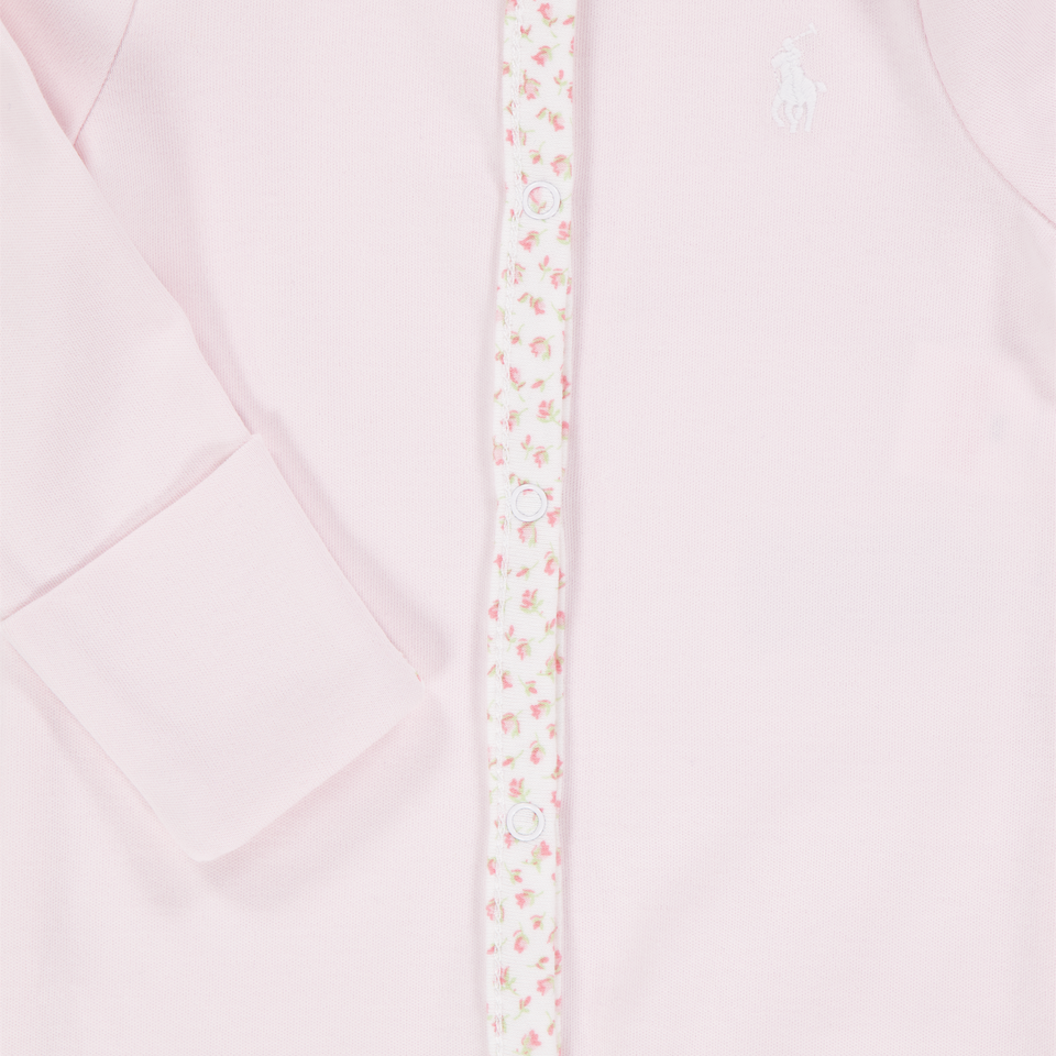 Ralph Lauren Baby Meisjes Boxpakje In Licht Roze