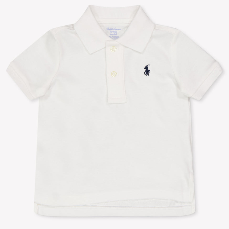 Ralph Lauren Baby Jongens Polo In Wit
