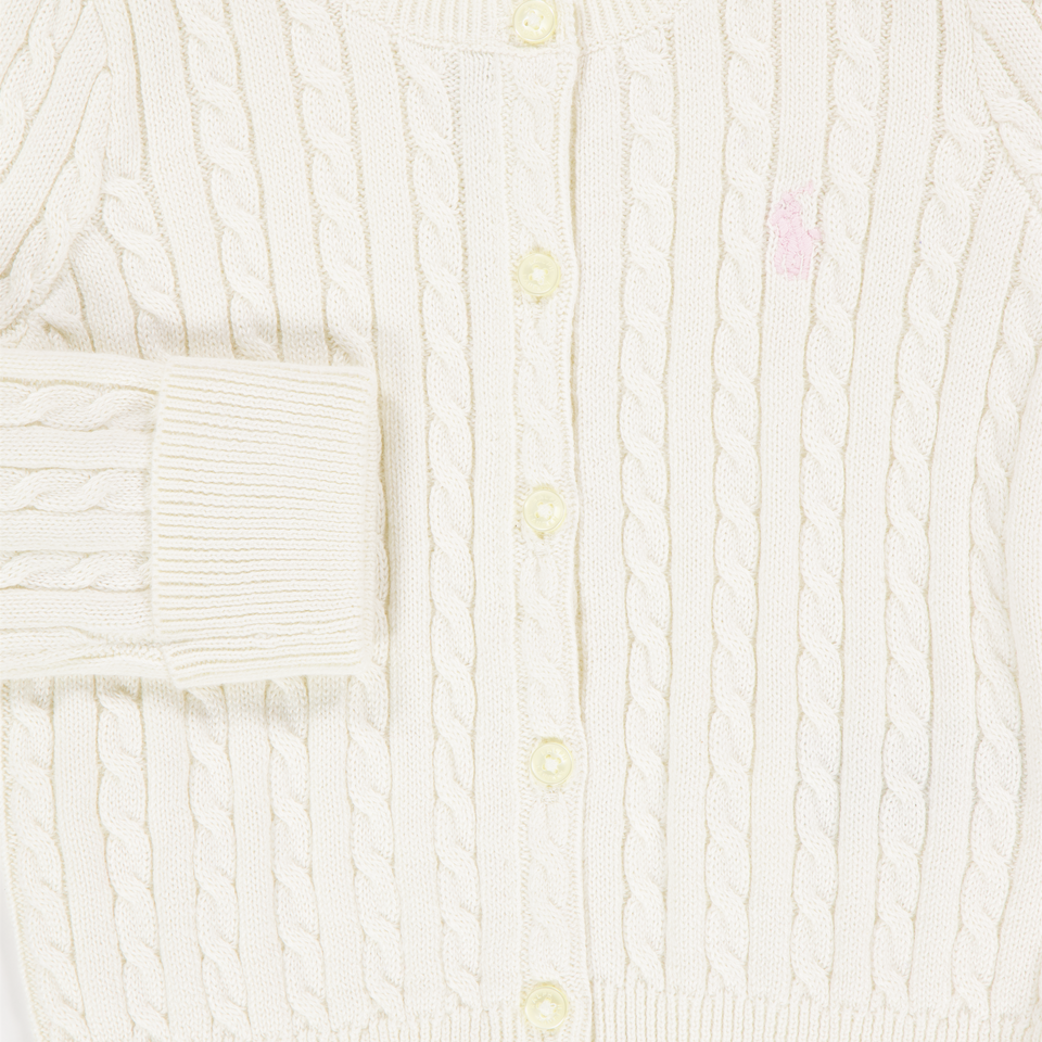 Ralph Lauren Baby Meisjes Vest In Off White