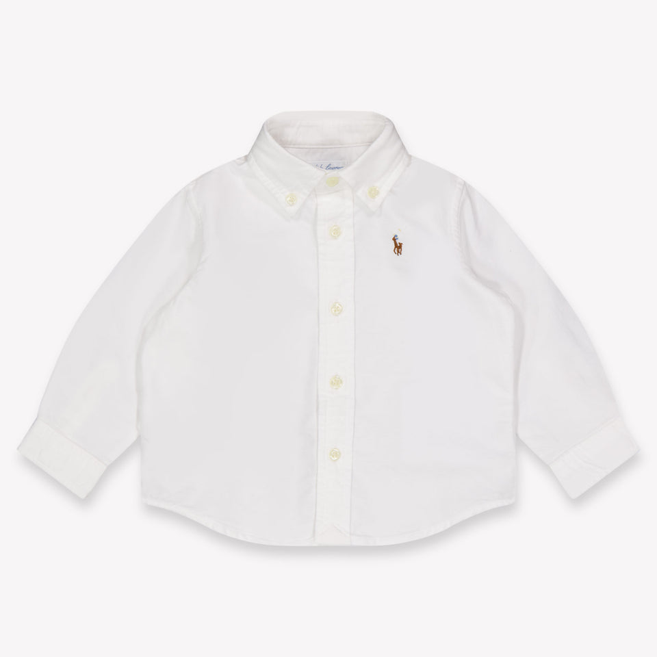 Ralph Lauren Baby Jongens Blouse In Wit