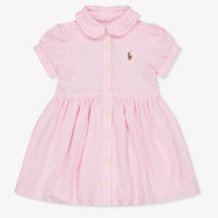 Ralph Lauren Baby Meisjes Jurk In Licht Roze