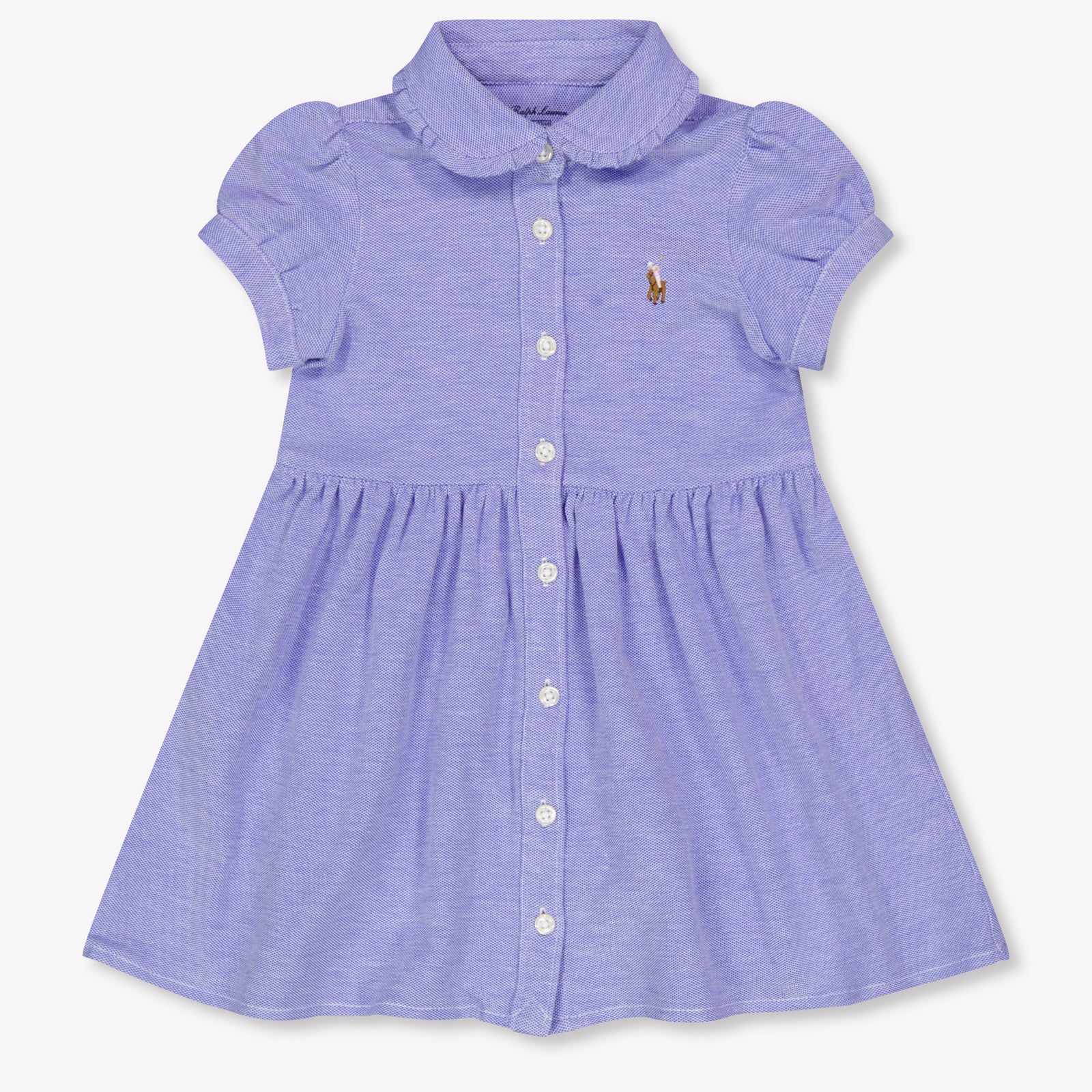 Ralph Lauren Baby Meisjes Jurk In Licht Blauw