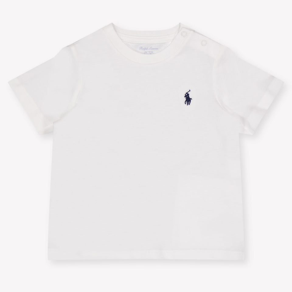 Ralph Lauren Baby Jongens T-Shirt In Wit