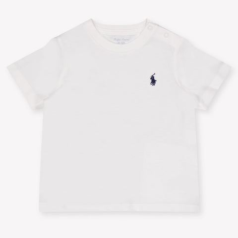 Ralph Lauren Baby Jongens T-Shirt In Wit