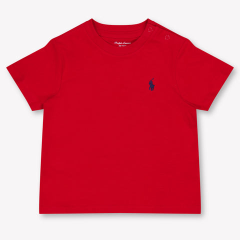 Ralph Lauren Baby Jongens T-Shirt In Rood