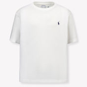Ralph Lauren Kinder Jongens T-Shirt In Wit