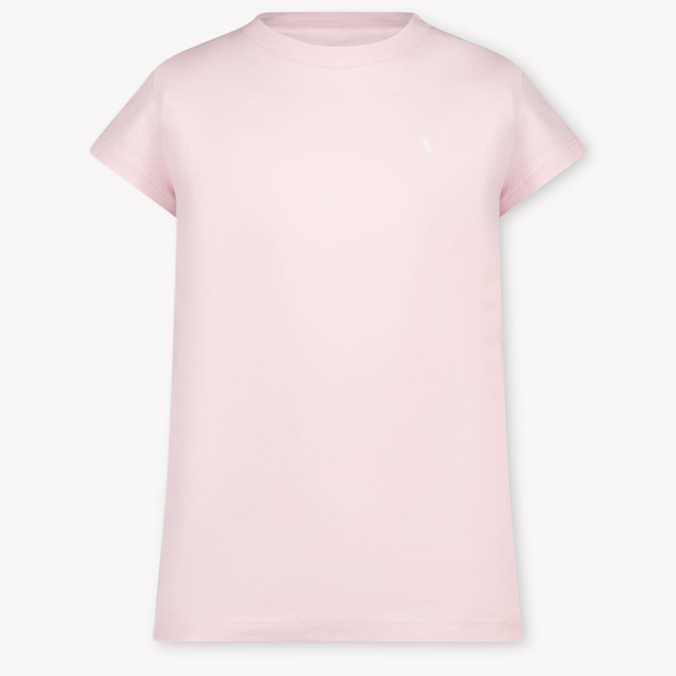 Ralph Lauren Kinder Meisjes T-Shirt In Licht Roze