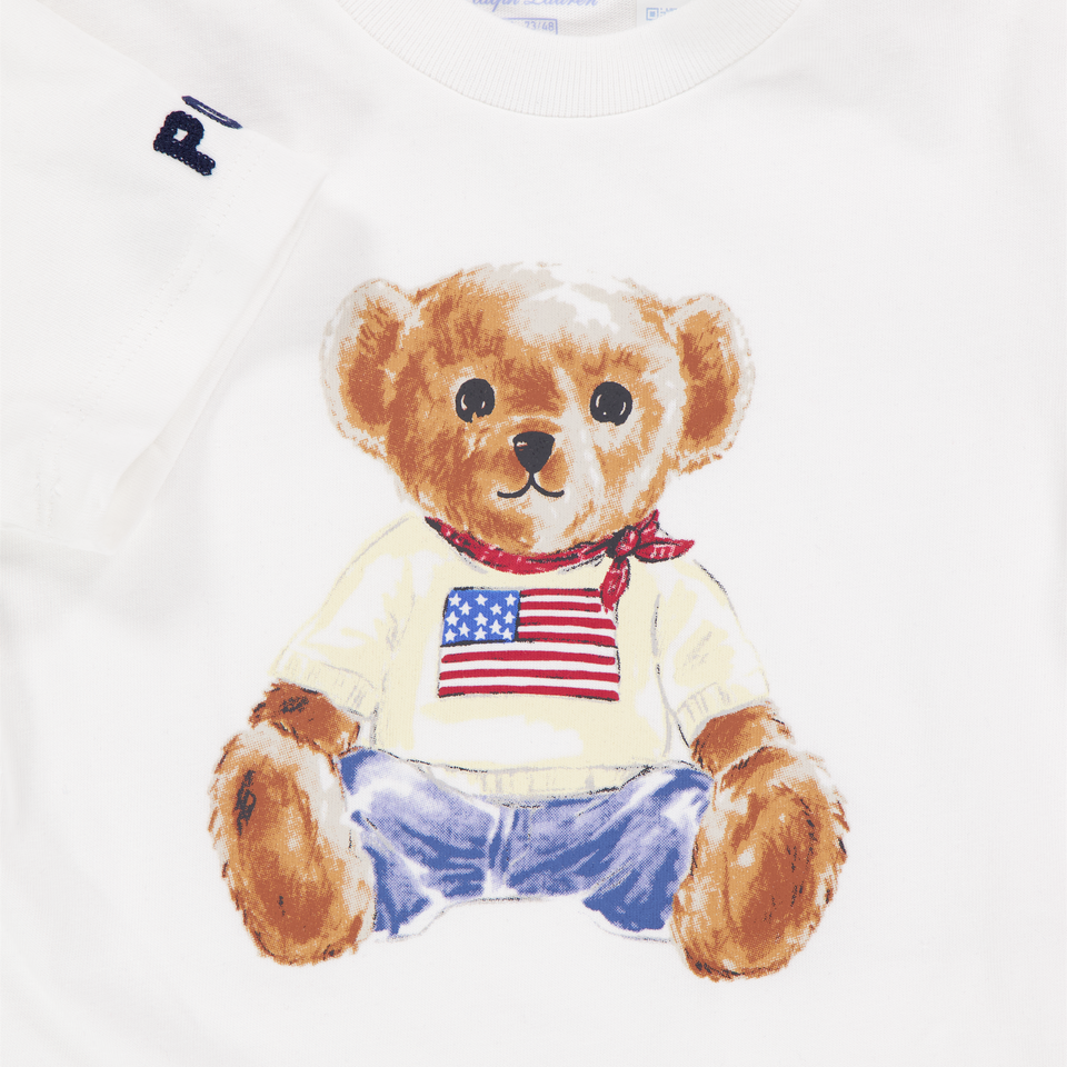 Ralph Lauren Baby Jongens T-Shirt In Wit