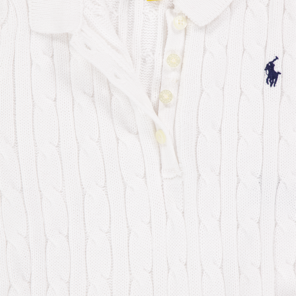 Ralph Lauren Kinder Meisjes Jurk In Wit