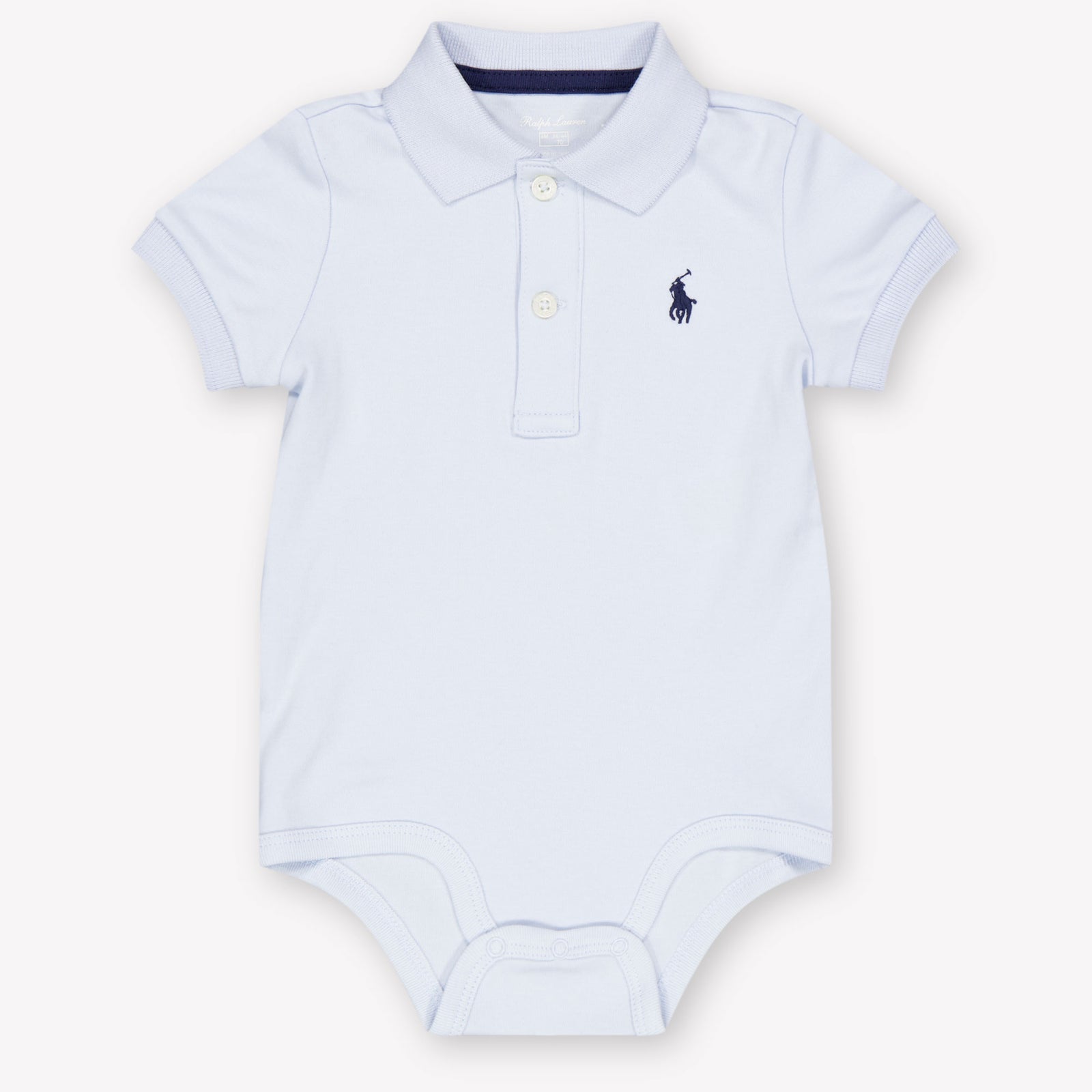Ralph Lauren Baby Jongens Rompertje In Licht Blauw