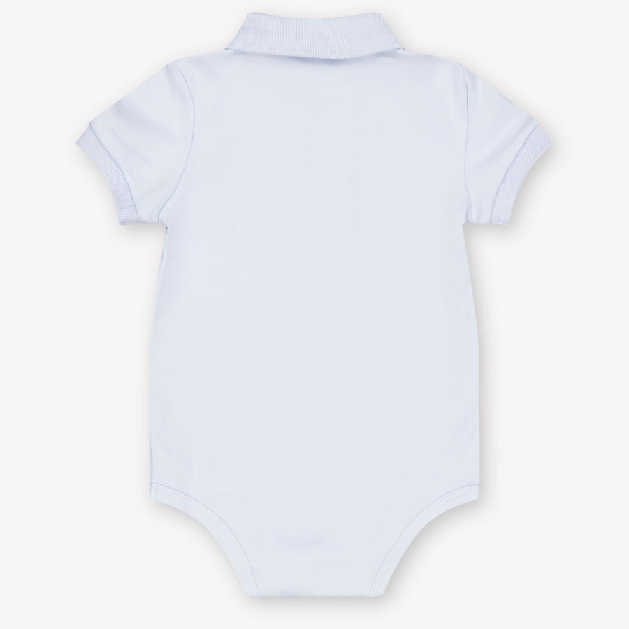 Ralph Lauren Baby Jongens Rompertje In Licht Blauw