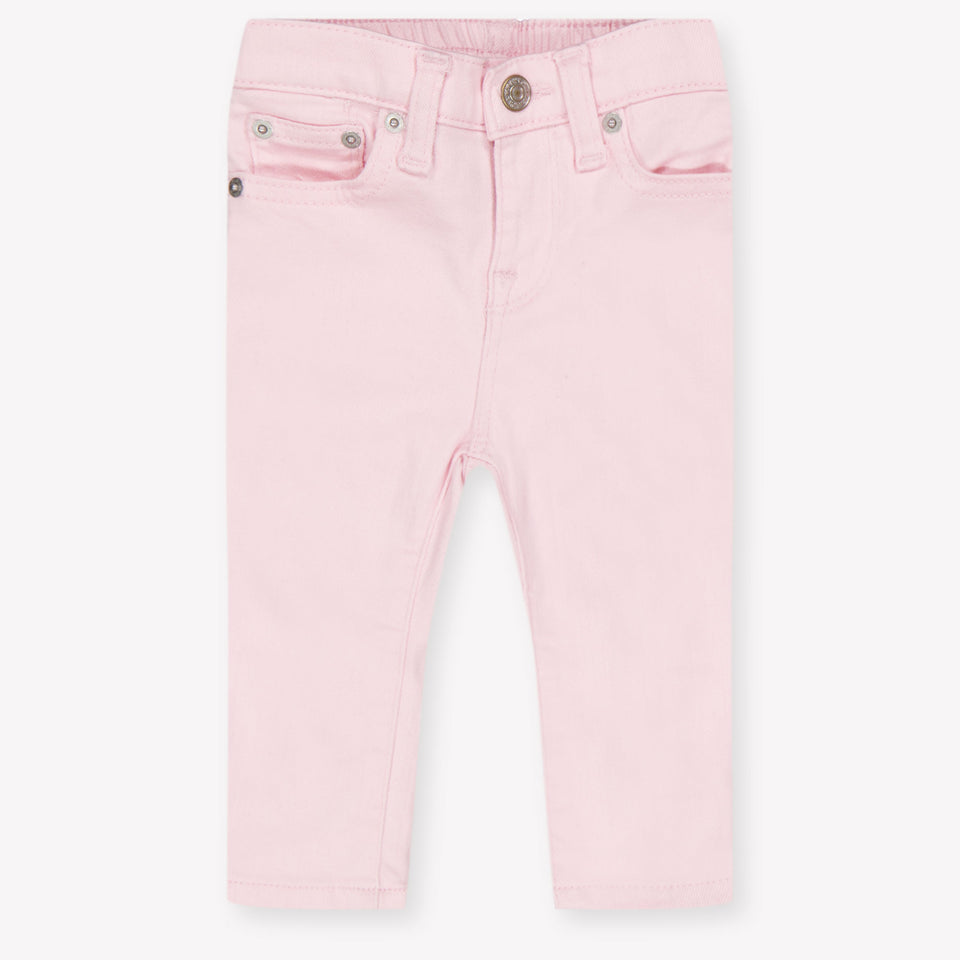 Ralph Lauren Baby Meisjes Jeans In Licht Roze