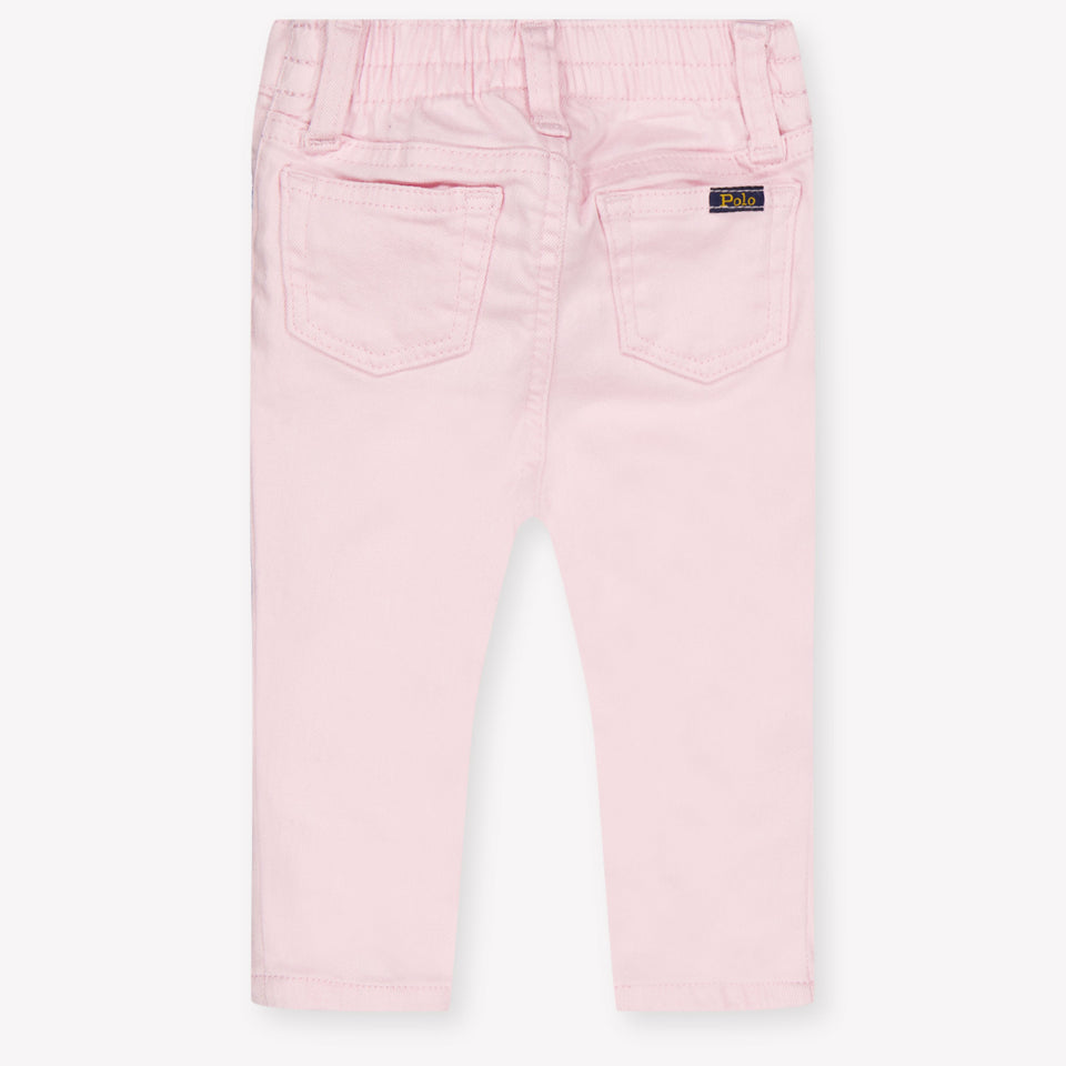 Ralph Lauren Baby Meisjes Jeans In Licht Roze