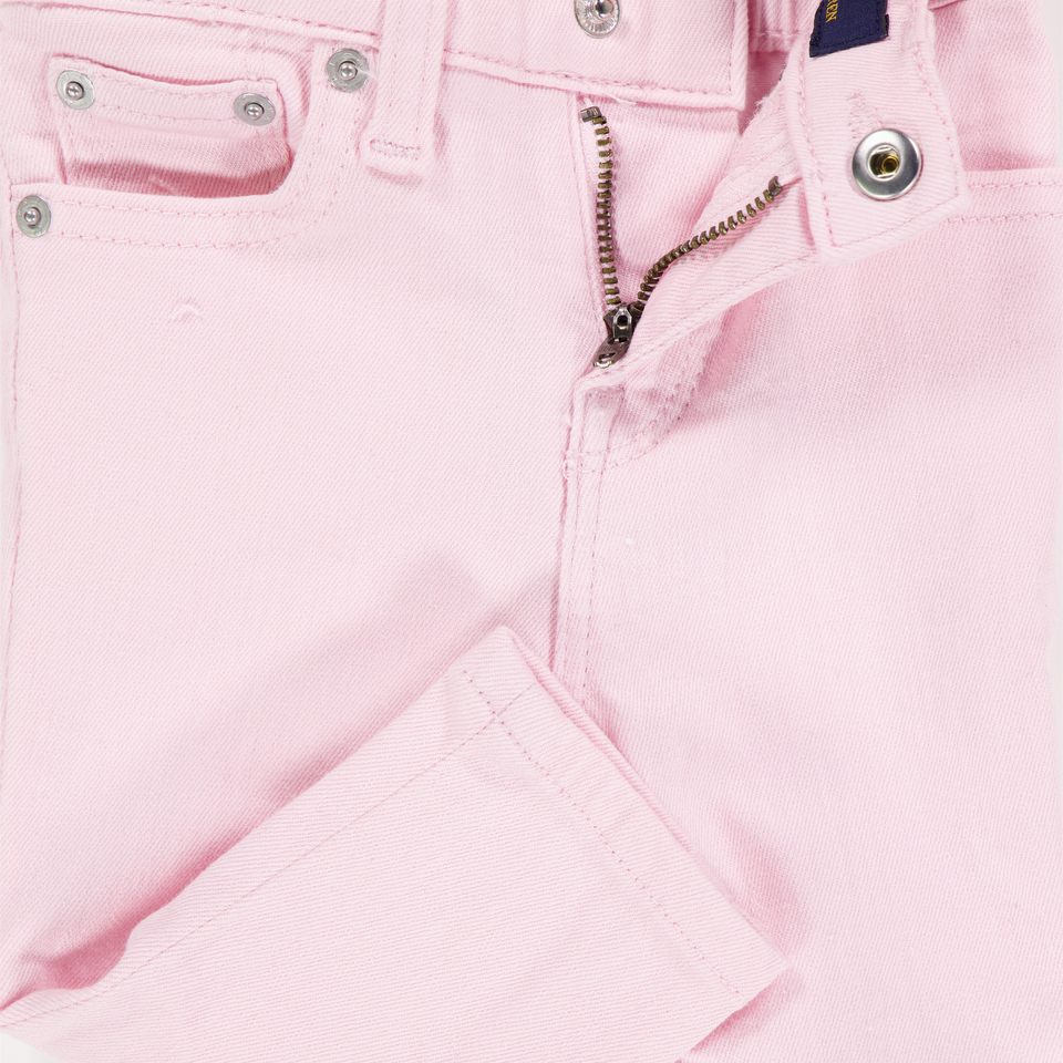 Ralph Lauren Baby Meisjes Jeans In Licht Roze